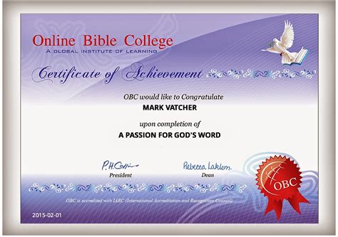 The WVBS Online Bible School curriculum covers every book of the Bible, plus a handful of additional subjects. . Free online bible courses with certificates